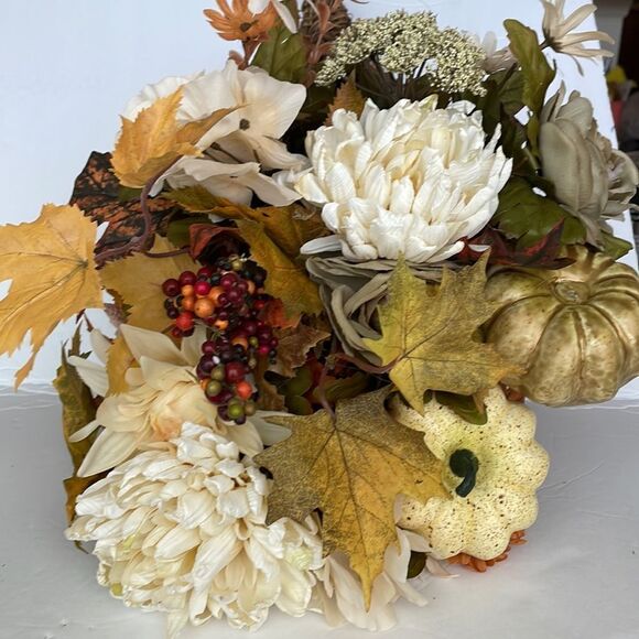 CORNUCOPIA OF AUTUMN COLORS ARRANGEMENT - Picture 9 of 10